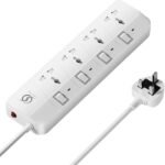 INFLUX Extension Cord with 4-Outlet - 5 Meter Multi Plug Extension Cable for Maximum Reach and Versatility - Power Strip with Universal Plug adapter and Heavy duty power Cord with 13A Fused plug. Buy Online at Best Price in UAE - Amazon.ae