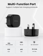 مجموعة شاحن UGREEN بقدرة 25 واط شحن سريع من النوع C مع كابل سامسونج بطول 2 متر، متوافق مع Galaxy S25 Ultra/S24 Ultra/S23 Ultra/S22 وZ Fold 6/5 وA06/A55 LTE وiPad Pro/Air وXiaomi وOnePlus وغيرها - Image 7